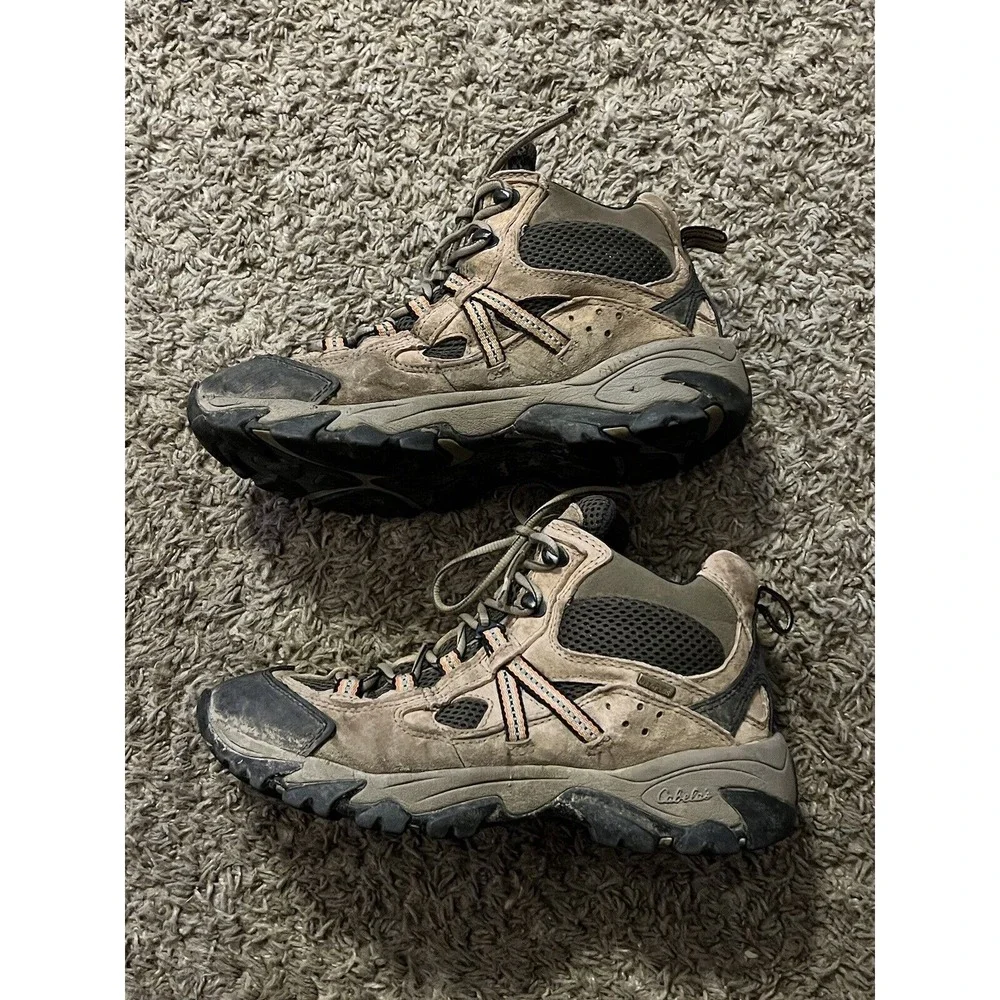 Cabela's Men's Leather‎ Hiking Boots Sz 8 Good to very good condition!